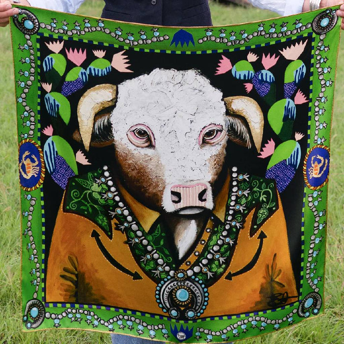 Fringe Scarves Bull In Bloom Scarf