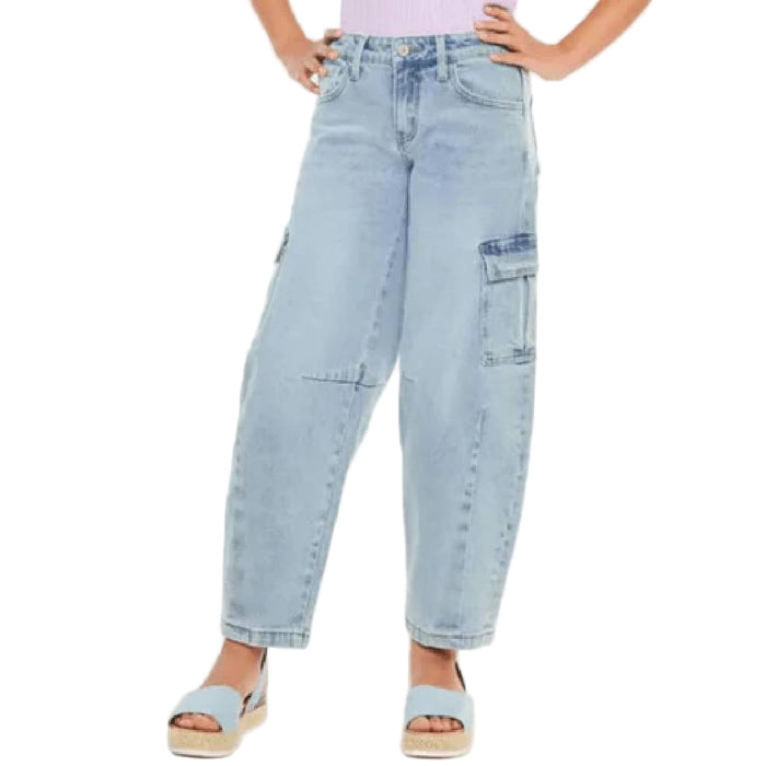 KanCan Girl's Low Slung Horseshoe Fit Jeans