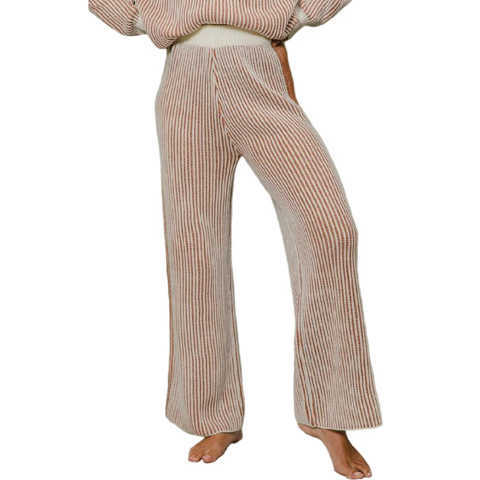 Two Tone Rib Texture Pant