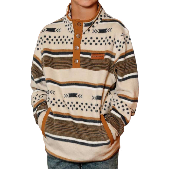 Cinch Boy's 1/4 Snap Fleece Pullover