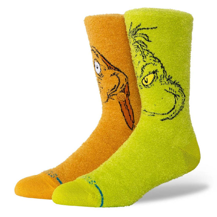 Stance Men's Grinch And Max Crew Socks Green