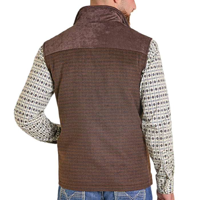 Panhandle Slim Men's Micro Check Wool Vest