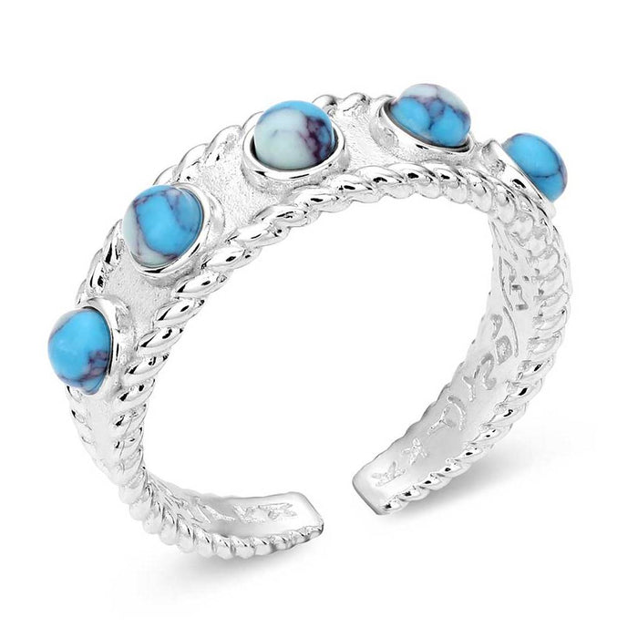 Montana Silversmiths Pebbled Turquoise Wrap Ring WOMEN - Accessories - Jewelry - Rings Montana Silversmiths