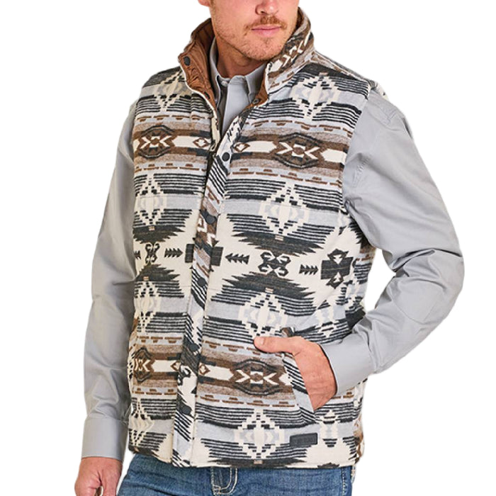 Rock & Roll Denim Men's Reversible Aztec Vest