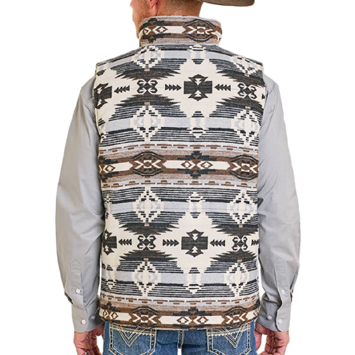 Rock & Roll Denim Men's Reversible Aztec Vest