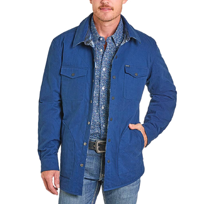 Rock & Roll Denim Men's Reversible Aztec Shirt Jacket