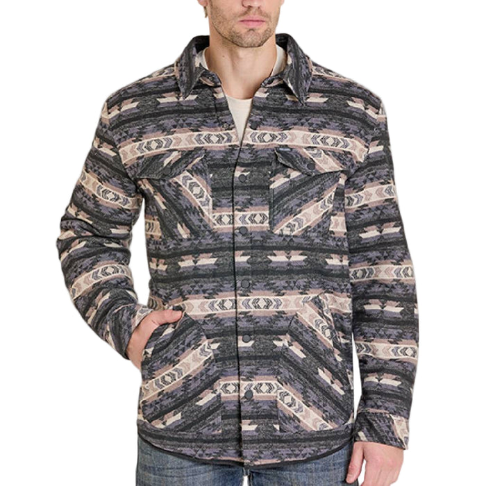 Rock & Roll Denim Men's Reversible Aztec Shirt Jacket