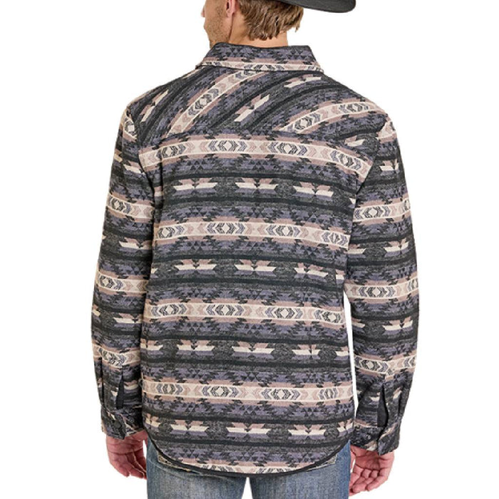 Rock & Roll Denim Men's Reversible Aztec Shirt Jacket
