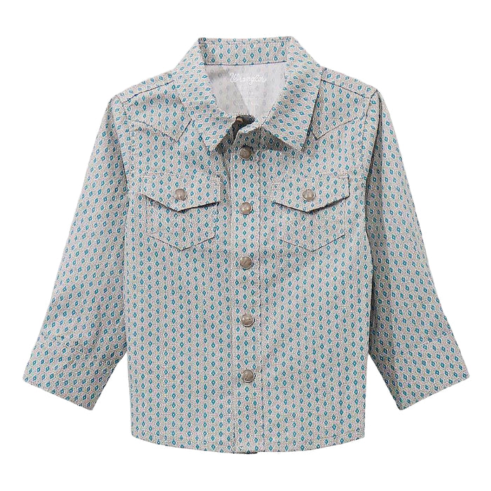 Wrangler Baby Boy's Geo Print Pearl Snap Shirt