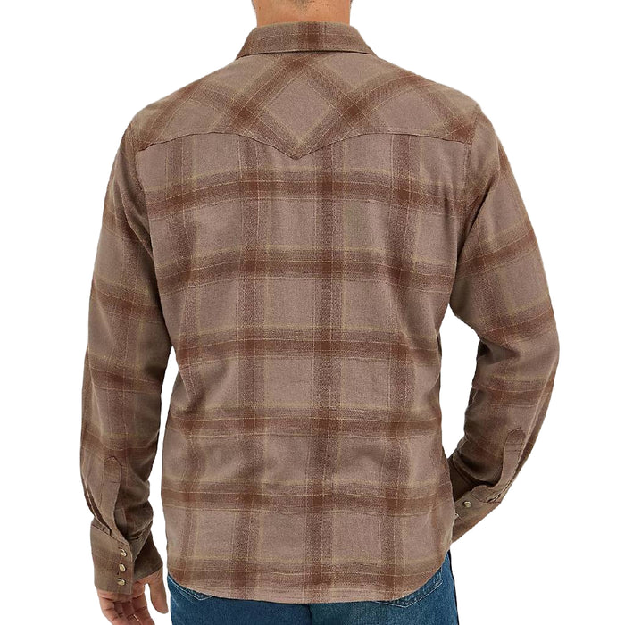 Wrangler Men's Retro Flannel Plaid Pearl Snap Shirt
