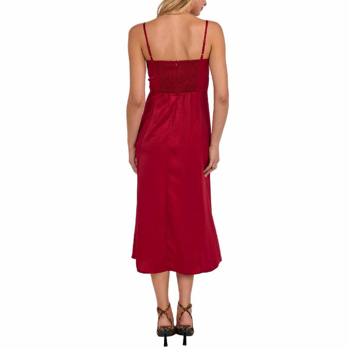 Sadie & Sage Romy Satin Bustier Midi Dress
