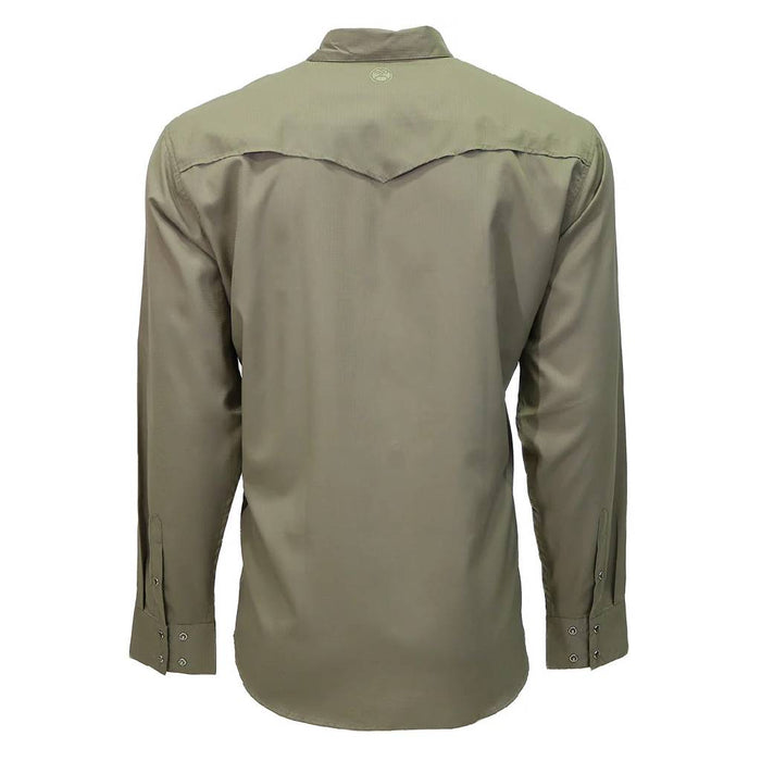 Hooey Boy's Vetiver Olive Green Snap Shirt