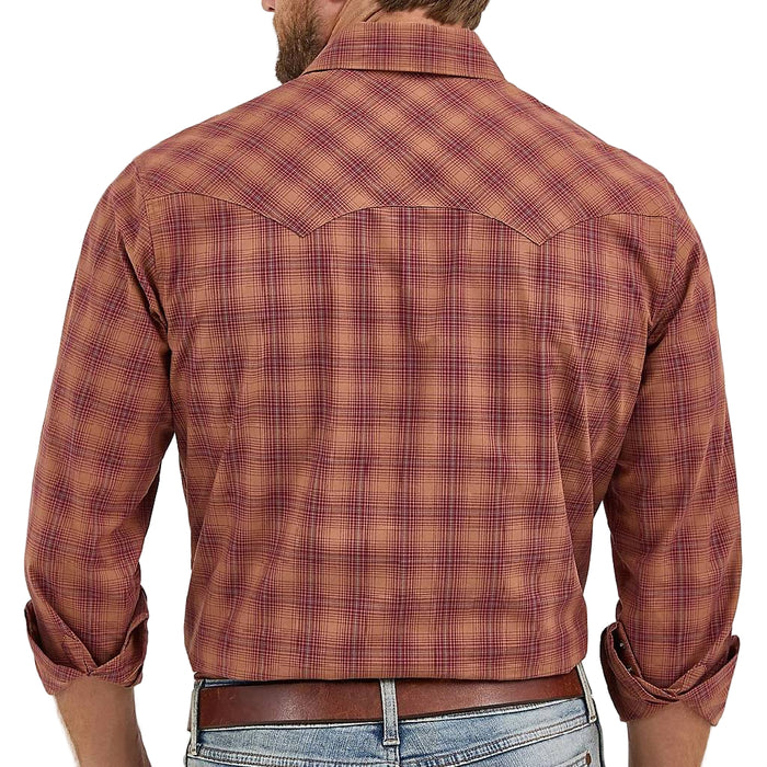 Wrangler Men's Harvest Plaid Retro Snap Shirt