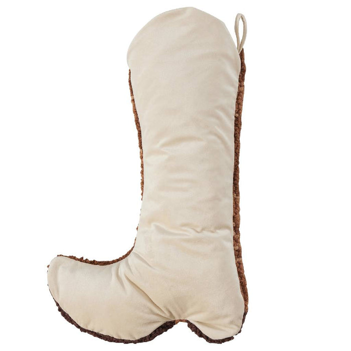 Brown Cowboy Boot Hook Stocking