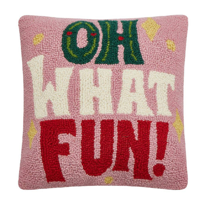 Oh What Fun Hook Pillow