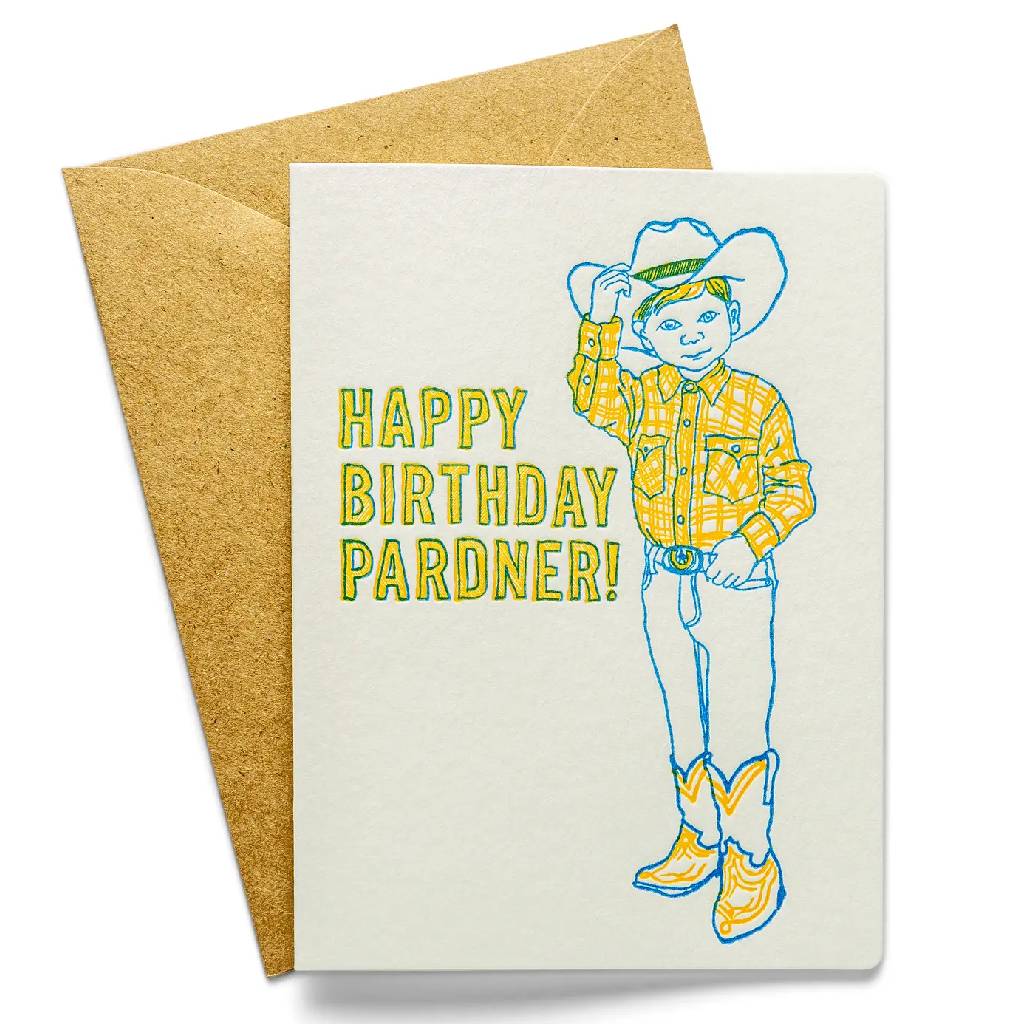Happy Birthday Pardner Card HOME & GIFTS - Gifts Color Box Design