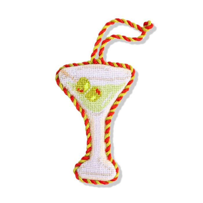 Dirty Martini Needlepoint Ornament