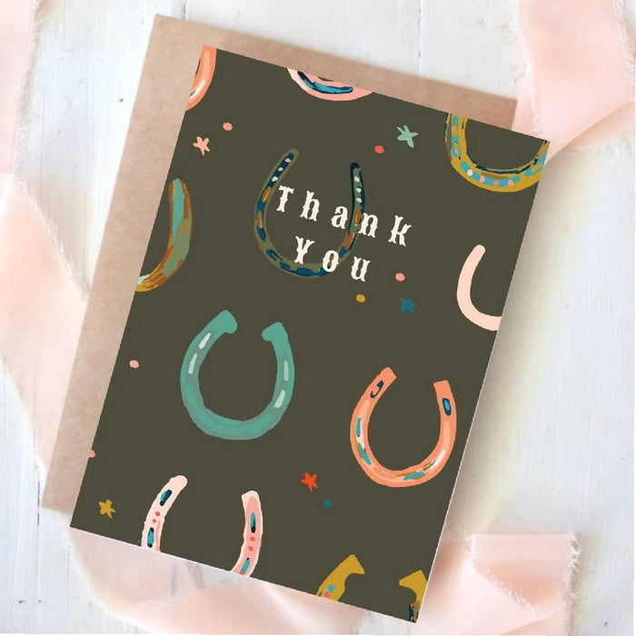 Horseshoe Thank You Card