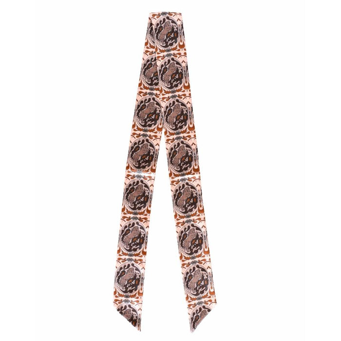 Bloomin Bronc Silk Twilly Scarf