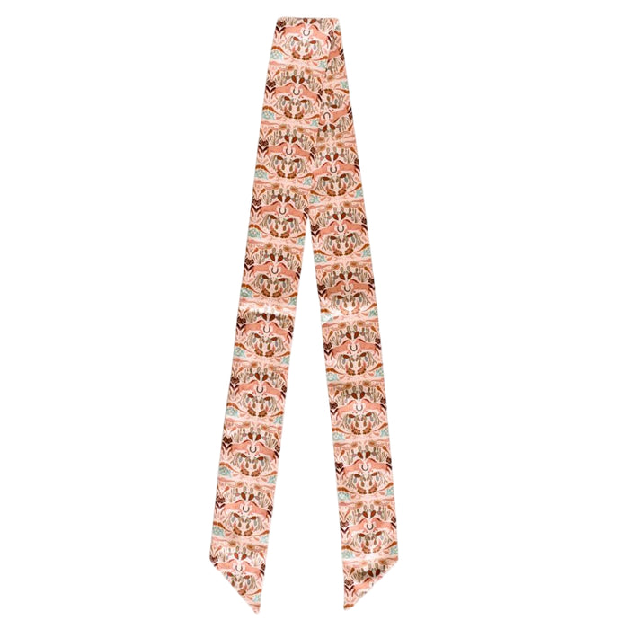 Prairie Days in Peach Silk Twilly