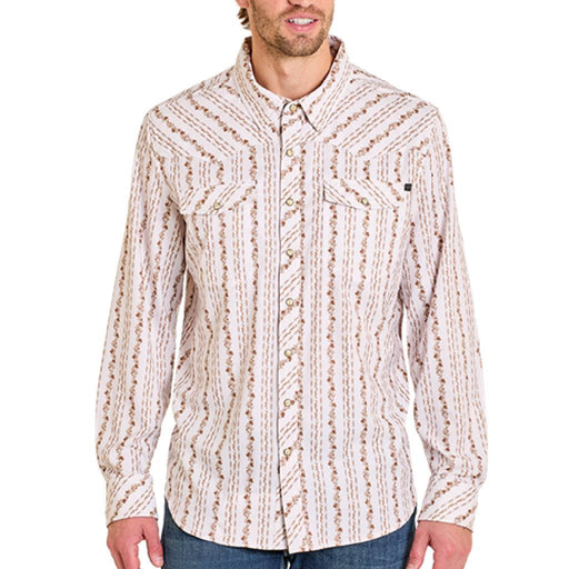Rock & roll Denim Men's Floral Print Pearl Snap Shirt MEN - Clothing - Shirts - Long Sleeve Panhandle