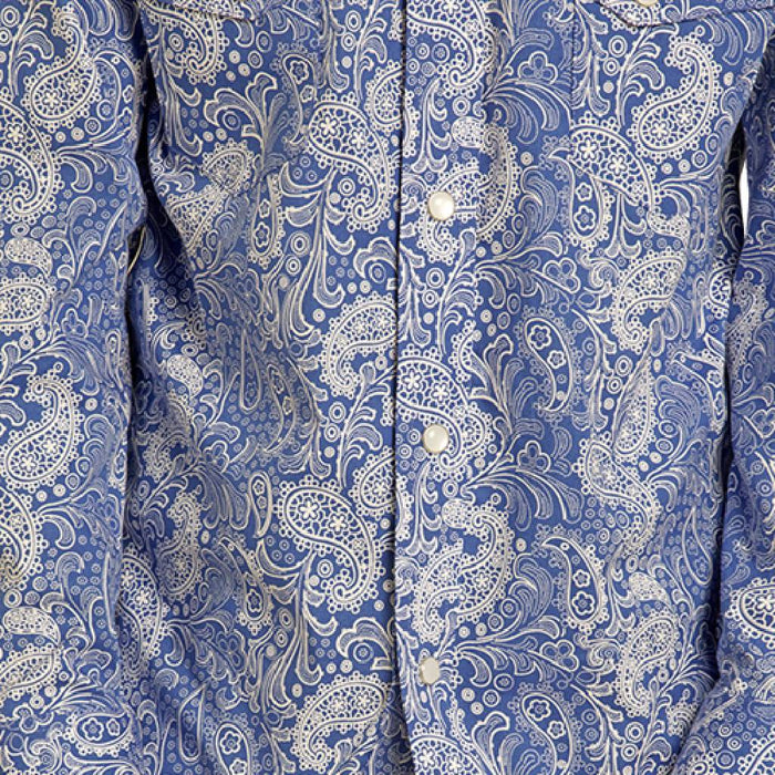 Rock & Roll Denim Boy's Paisley Pearl Snap Shirt