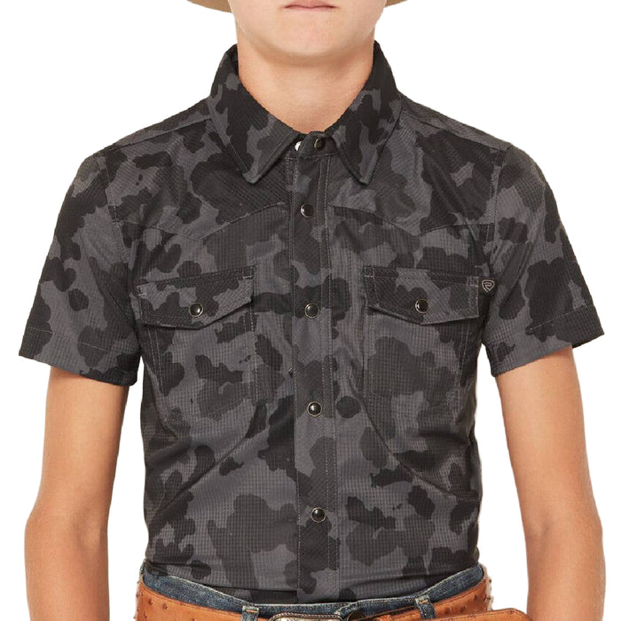 Rock & Roll Denim Boy's Camo Tek Snap Shirt - FINAL SALE*