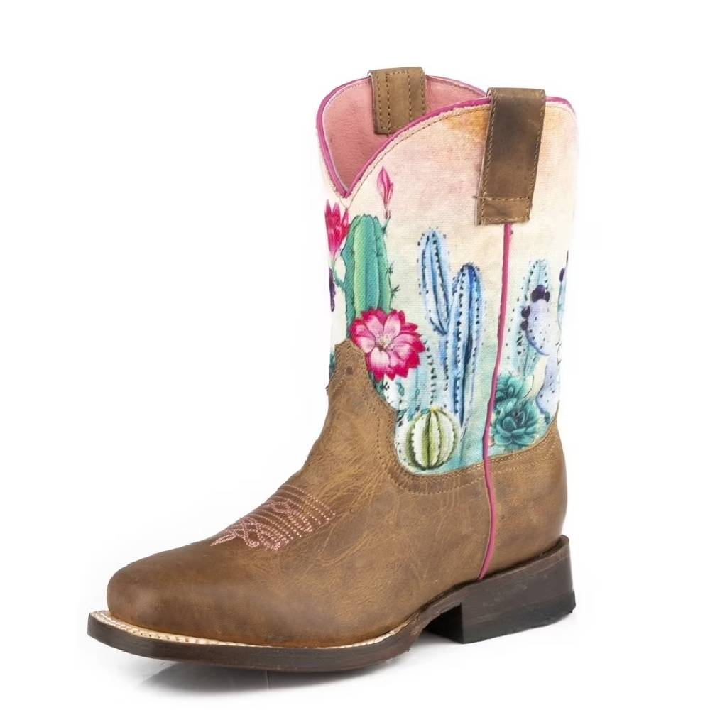 Roper Girl's Cacti Tan Leather Boot - FINAL SALE - Size 11* KIDS - Footwear - Boots Roper Apparel & Footwear