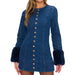 Show Me Your Mumu Rockefeller Mini Dress w/Faux Fur WOMEN - Clothing - Dresses Show Me Your Mumu