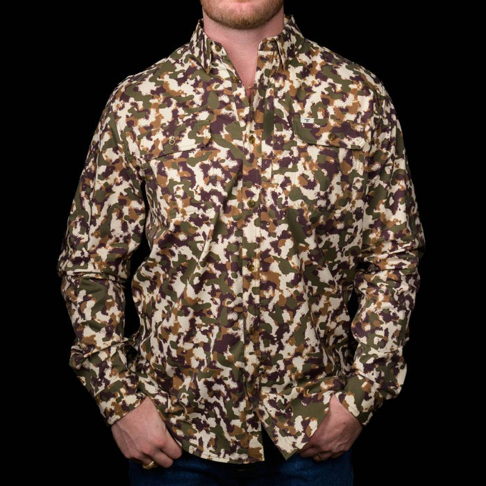 Ferrell Brand Camo Lite Double Button Shirt