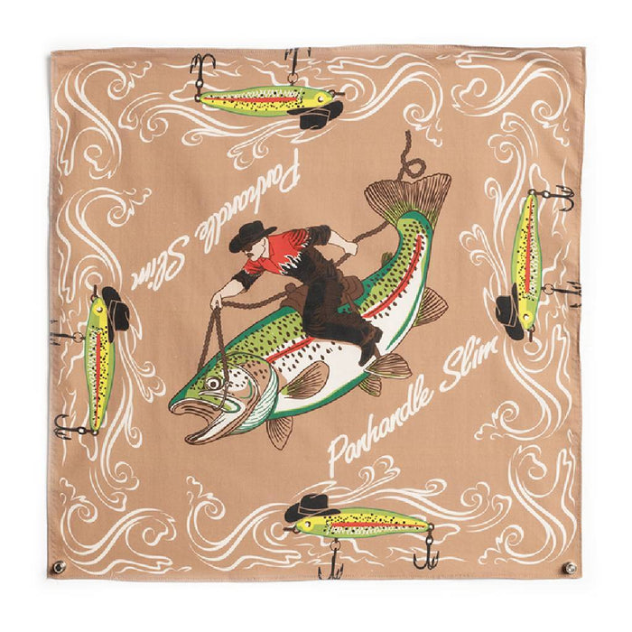 Panhandle Slim Taupe Bandana ACCESSORIES - Additional Accessories - Wild Rags & Scarves Panhandle