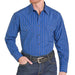 Panhandle Slim Men's Western Satin Blue Stripe Snap Shirt MEN - Clothing - Shirts - Long Sleeve Panhandle
