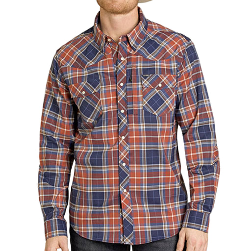 Rock & Roll Denim Men's Western Tek Plaid Snap Shirt MEN - Clothing - Shirts - Long Sleeve Panhandle
