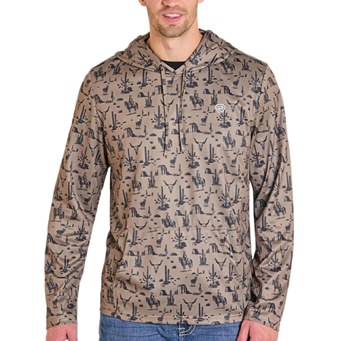 Rock & Roll Denim Men's Novelty Performance Mesh Hoodie