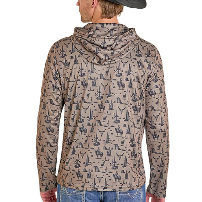 Rock & Roll Denim Men's Novelty Performance Mesh Hoodie