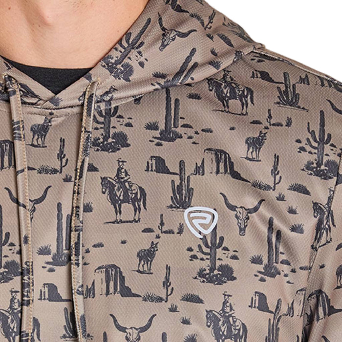 Rock & Roll Denim Men's Novelty Performance Mesh Hoodie