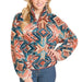 Rock & Roll Denim Women's Aztec Sherpa 1/4 Zip Pullover WOMEN - Clothing - Pullovers & Hoodies Panhandle