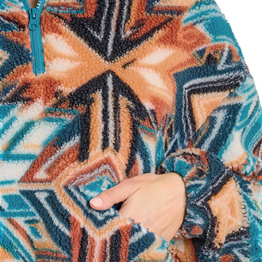 Rock & Roll Denim Women's Aztec Sherpa 1/4 Zip Pullover WOMEN - Clothing - Pullovers & Hoodies Panhandle