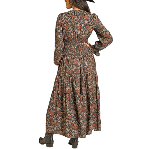 Rock & Roll Denim Women's Floral Horseshoe Black Dress WOMEN - Clothing - Dresses Panhandle