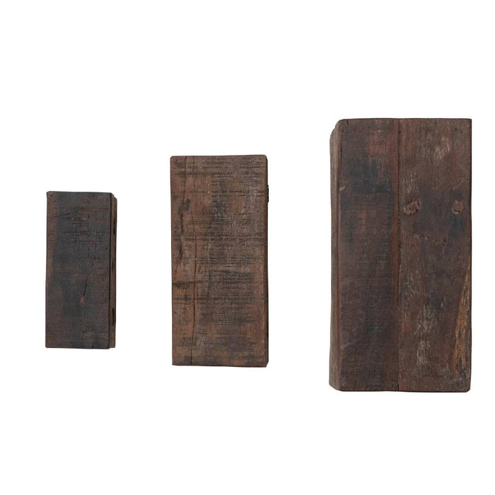 Reclaimed Wood Boxes Set of 3