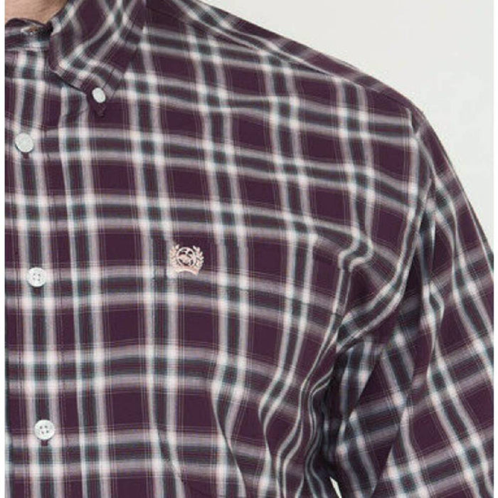 Cinch Men's Plaid Button Down Shirt - FINAL SALE*