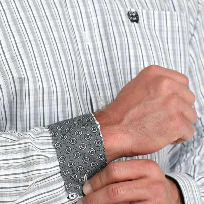 Cinch Men's Plaid Print Button Down Shirt