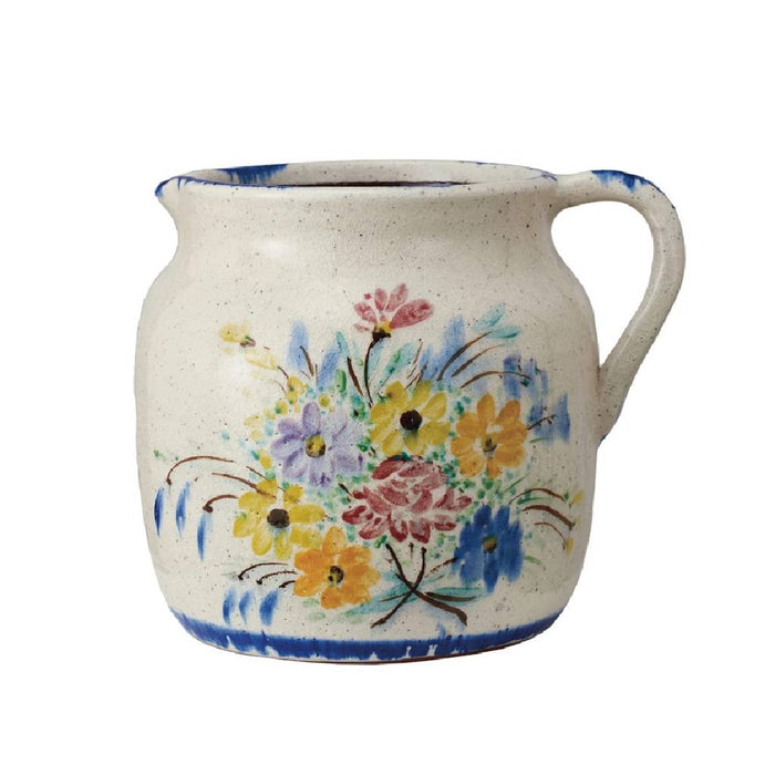 Decorative Terra-cotta Pitcher w/ Flowers & Handle HOME & GIFTS - Tabletop + Kitchen - Kitchen Decor Creative Co-Op