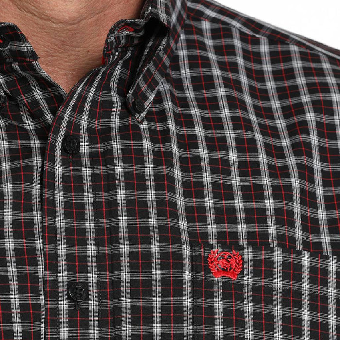 Cinch Men's Plaid Print Button Down Shirt