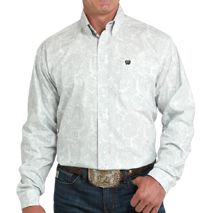 Cinch Men's Paisley Print Button Down Shirt