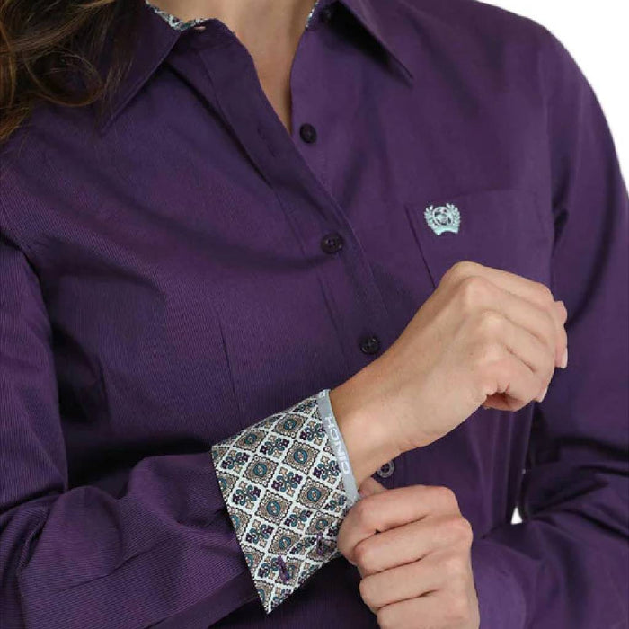 Cinch Women's Stripe Button Down Shirt