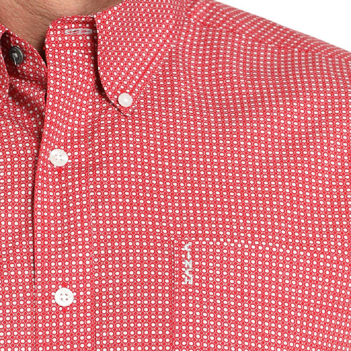 Cinch Men's Modern Fit Geo Print Button Down Shirt
