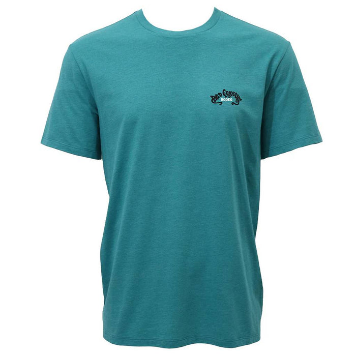 Hooey Men's Bad Company Rodeo Teal Crew Neck Tee