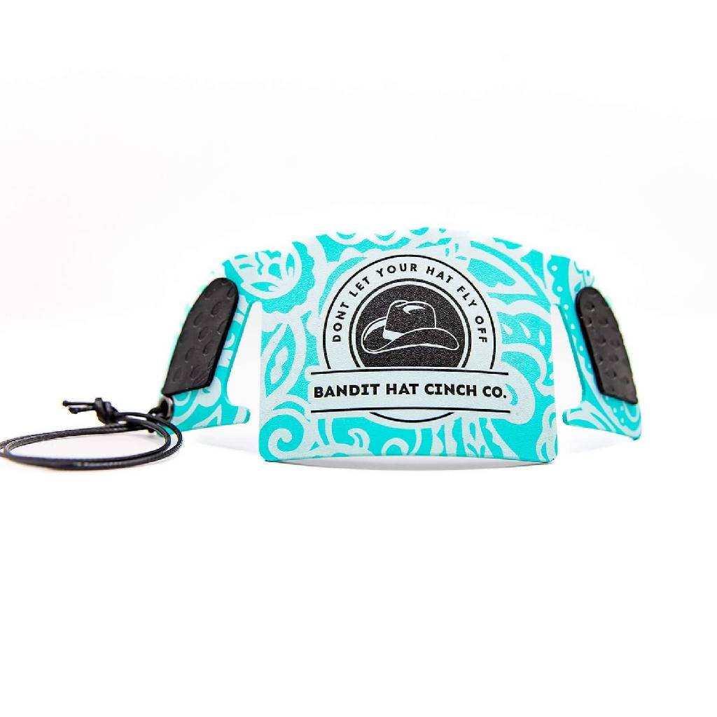 Bandit Twist Of Teal Hat Cinch HATS - HAT RESTORATION & ACCESSORIES Bandit Hat Cinch