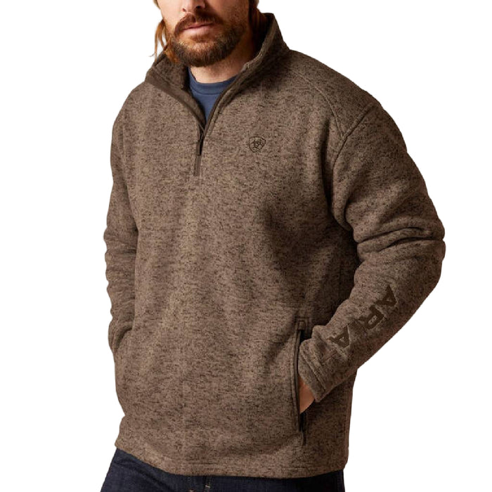 Ariat Men's 1/4 Zip Caldwell Logo Sweater